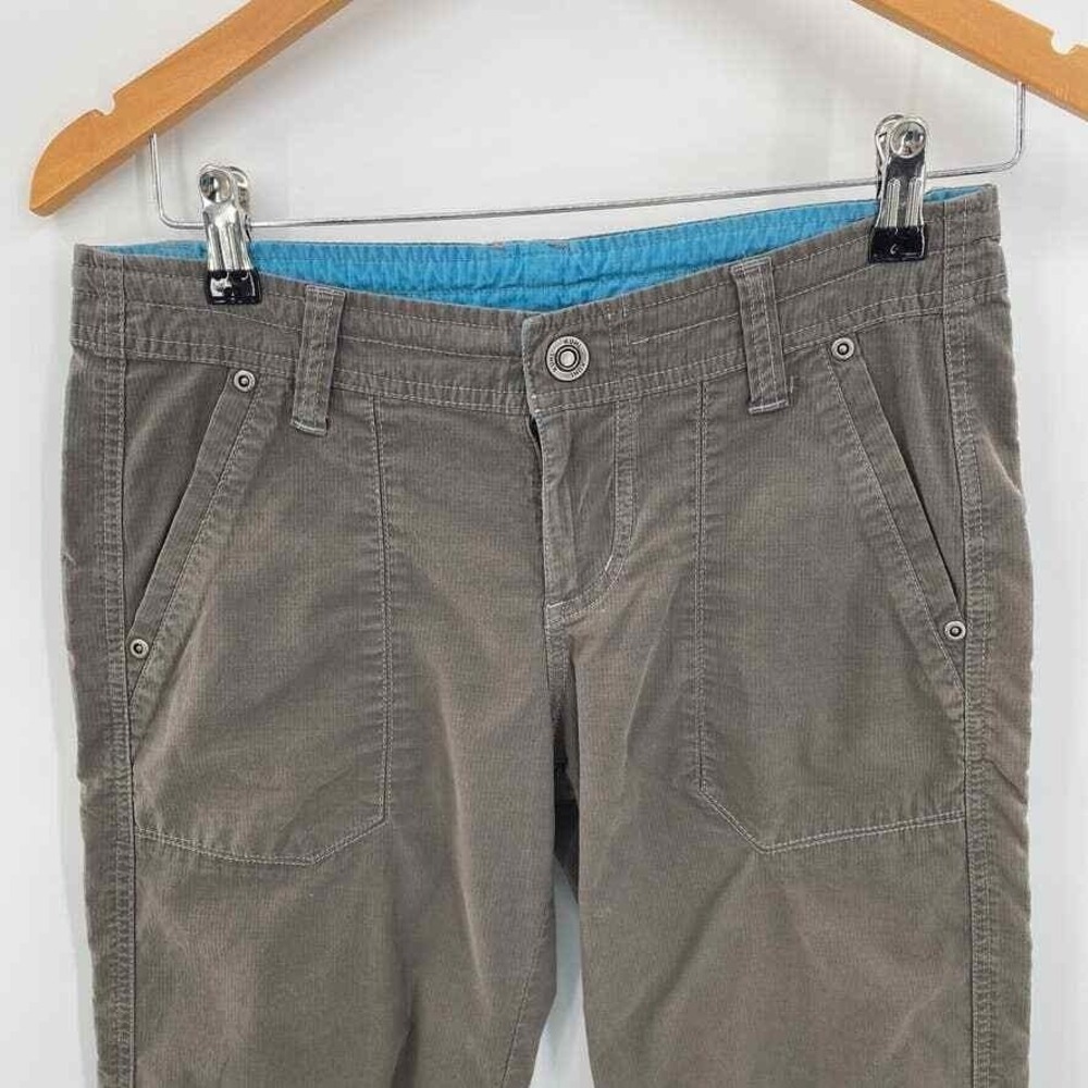 KUHL Hiking Outdoor Capri Pants Womens 4 Cotton Nylon Embroidered Back Pocket - Picture 4 of 13
